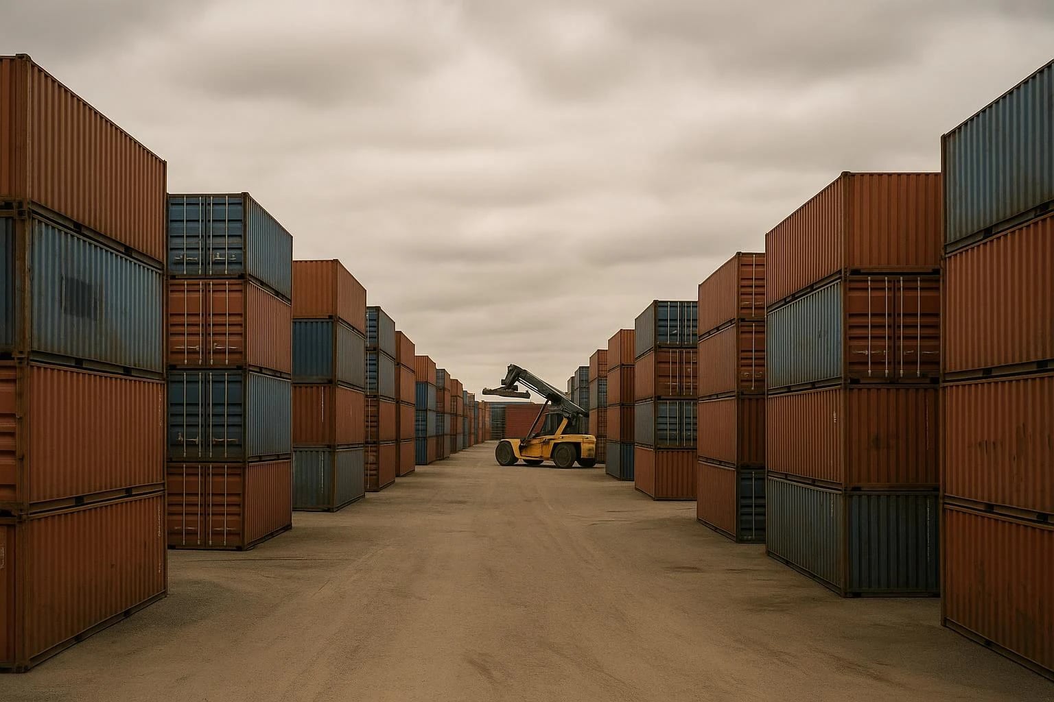 The A&A Containers yard in Honeydew, Gauteng