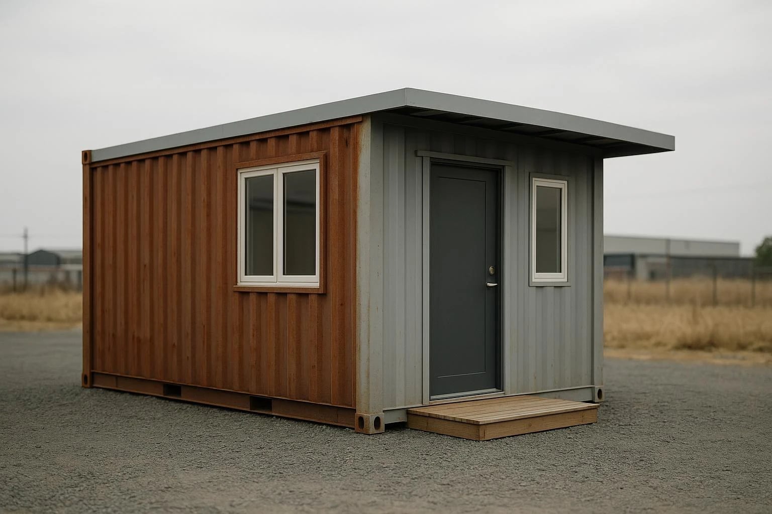 Modular container park home built by A&A Containers, South Africa
