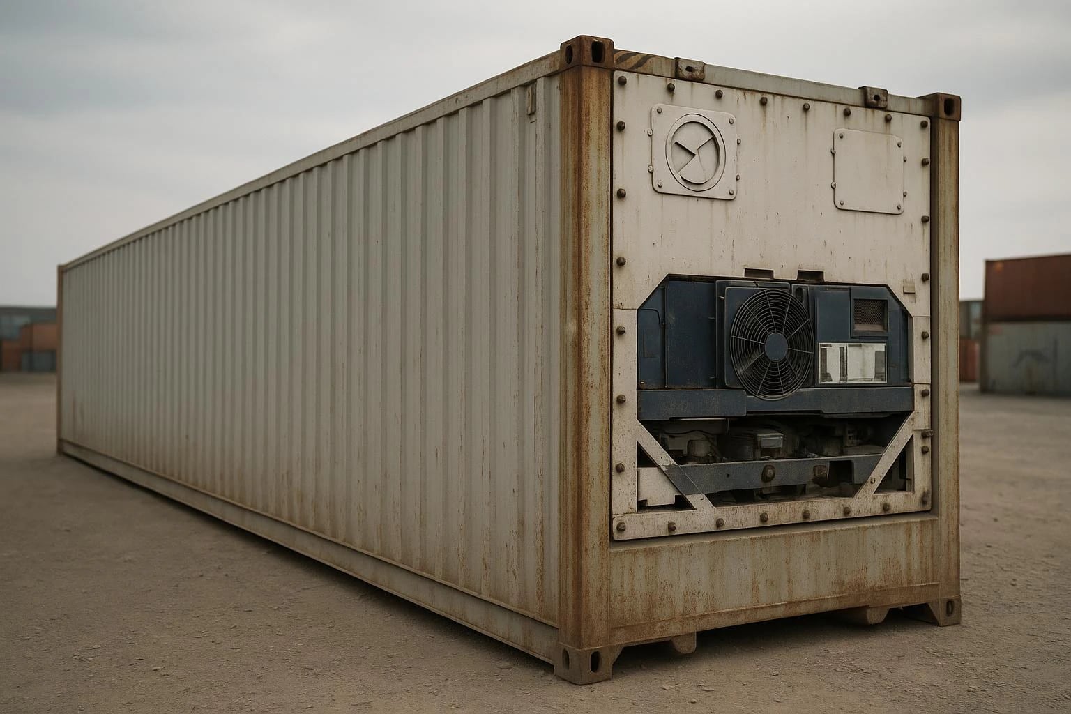 A&A Containers refrigerated container: 40ft reefer with self-contained cooling unit