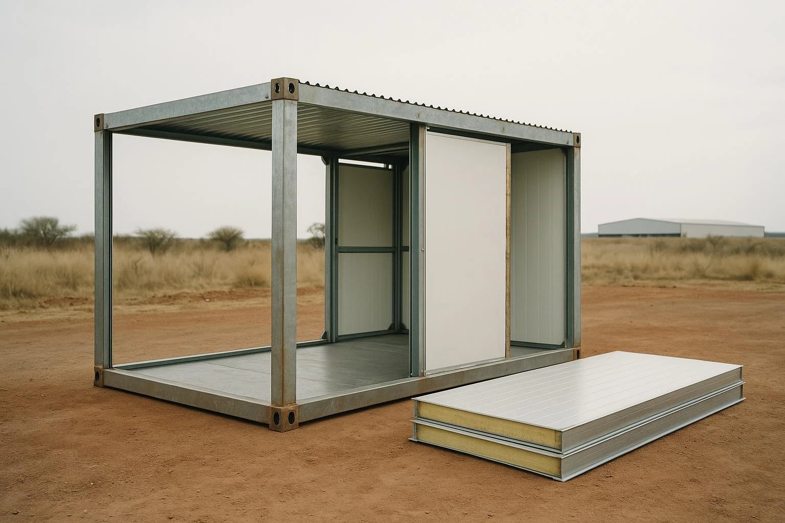 Flat-pack container units installed on site by A&A Containers South Africa